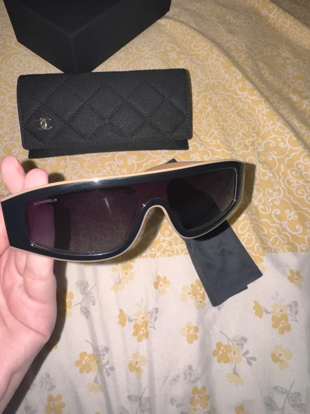 CHANEL shield sunglasses